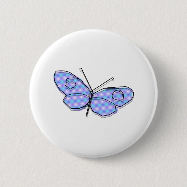 Cosmic Butterfly 6 Cm Round Badge (Front)