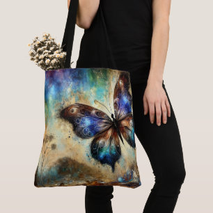 Cosmic Butterfly Fantasy Artwork Tote Bag