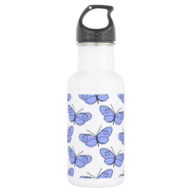 Cosmic Butterfly Pattern 532 Ml Water Bottle (Front)
