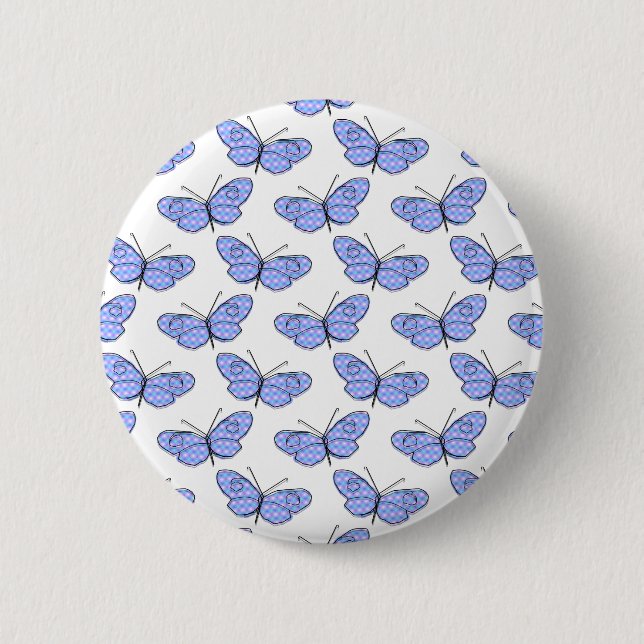 Cosmic Butterfly Pattern 6 Cm Round Badge (Front)