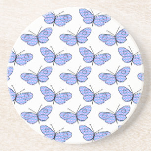 Cosmic Butterfly Pattern Coaster
