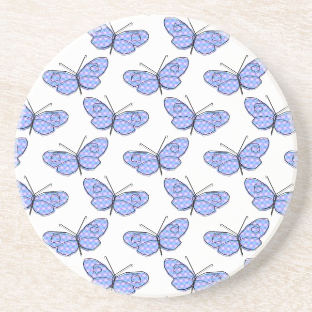 Cosmic Butterfly Pattern Coaster (Front)