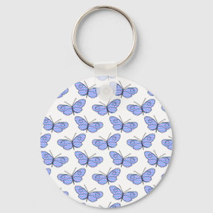 Cosmic Butterfly Pattern Key Ring