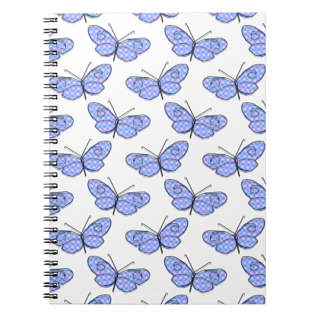 Cosmic Butterfly Pattern Notebook (Front)