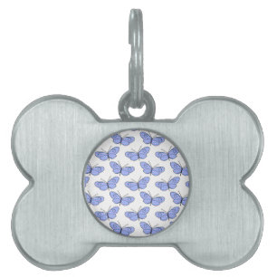 Cosmic Butterfly Pattern Pet Tag