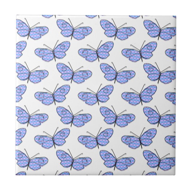 Cosmic Butterfly Pattern Tile (Front)