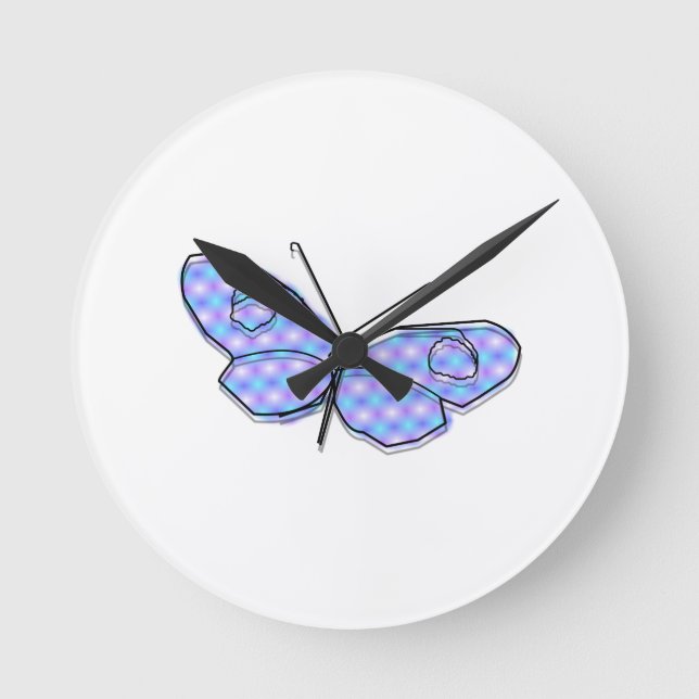 Cosmic Butterfly Round Clock (Front)