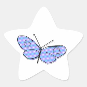 Cosmic Butterfly Star Sticker