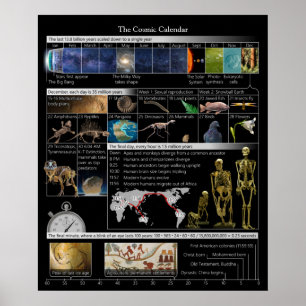 Cosmic Calendar Small Poster