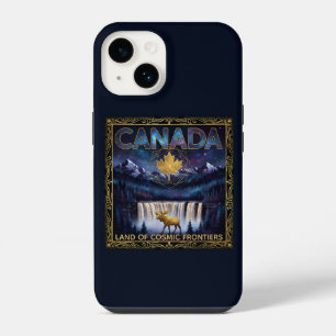 Cosmic Canada Nature Celestial Art iPhone 14 Case
