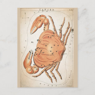 Cosmic Cancer Zodiac Postcard