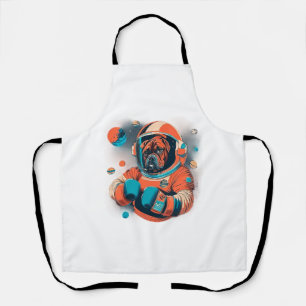Cosmic Canine The Astronaut Boxer Apron
