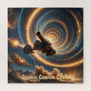 Cosmic Cannon Chaos Jigsaw Puzzle
