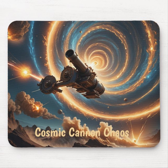 Cosmic Cannon Chaos Mouse Pad (Front)
