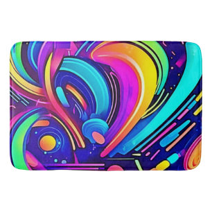 Cosmic Canvas: A Universe of Colour Bath Mat