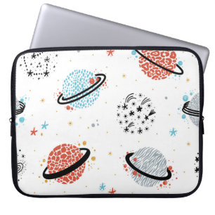 Cosmic Cartoons: Vintage Space Wonders Laptop Sleeve