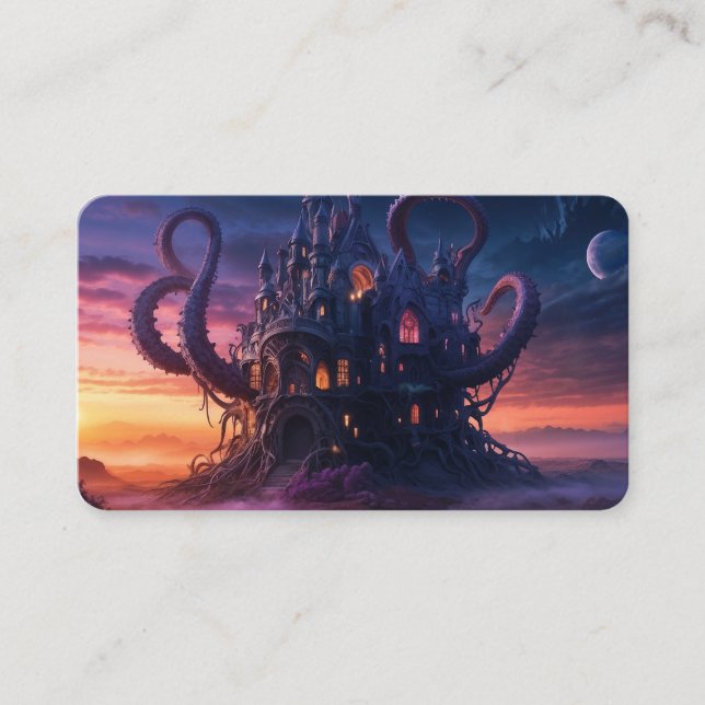 Cosmic Castle from Aeons Long Past Bookmark Business Card (Front)