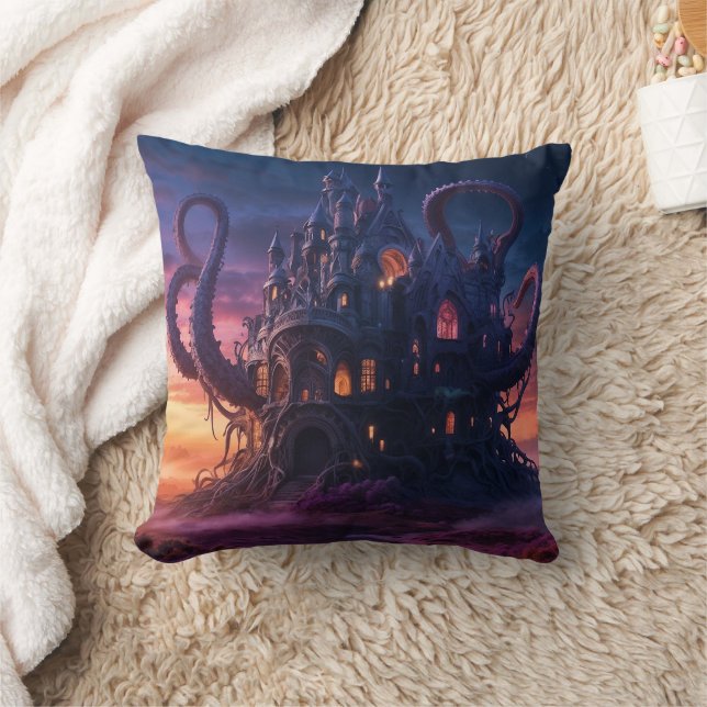 Cosmic Castle from Aeons Long Past Cushion (Blanket)