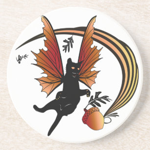 Cosmic Cat Acorn Coaster