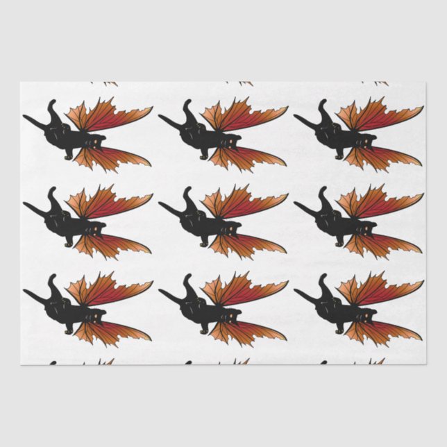 Cosmic Cat Acorn Tissue Paper (Front)