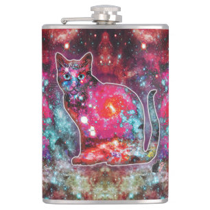 Cosmic Cat Alpha Hip Flask