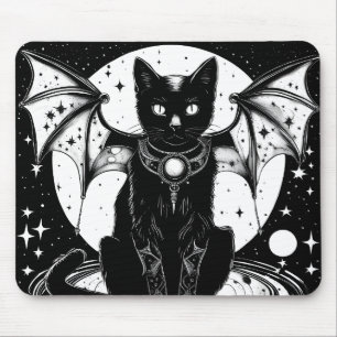 Cosmic Cat Bat Cat I Mouse Pad