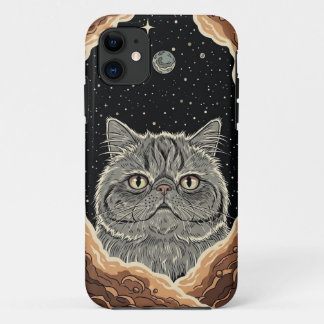 Cosmic Cat iPhone 11 Case