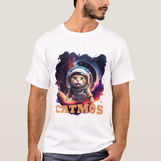 Cosmic Cat - CATMOS tski T-Shirt (Front)