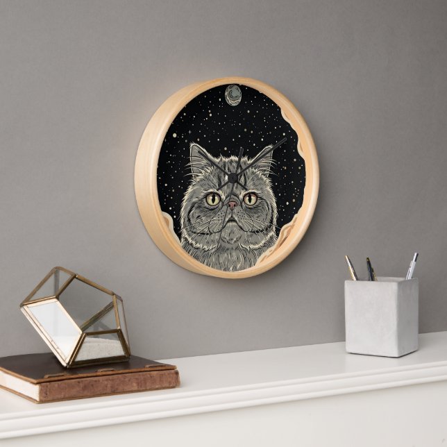 Cosmic Cat Clock (Office)