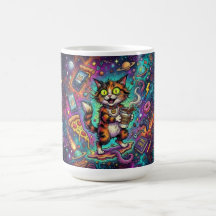 Cosmic Cat Coffee Mug – Galaxy Space Cat with