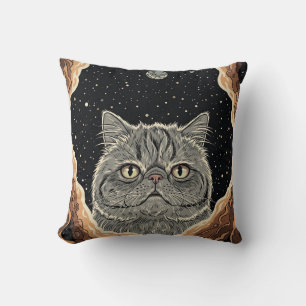 Cosmic Cat Cushion