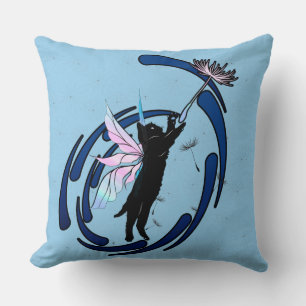 Cosmic Cat Dandelion Cushion