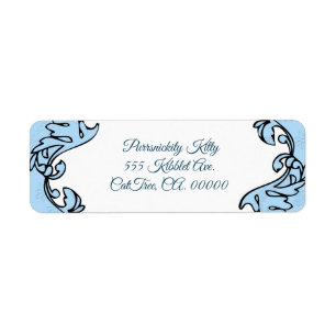 Cosmic Cat Dandelion Return Address Label