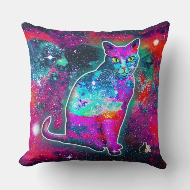 Cosmic Cat Delta Cushion (Front)
