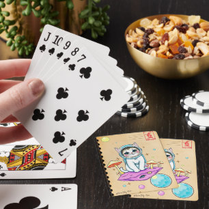 Cosmic Cat Dreams Poker Deck