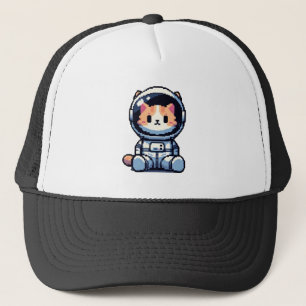 Cosmic Cat Explorer Trucker Hat