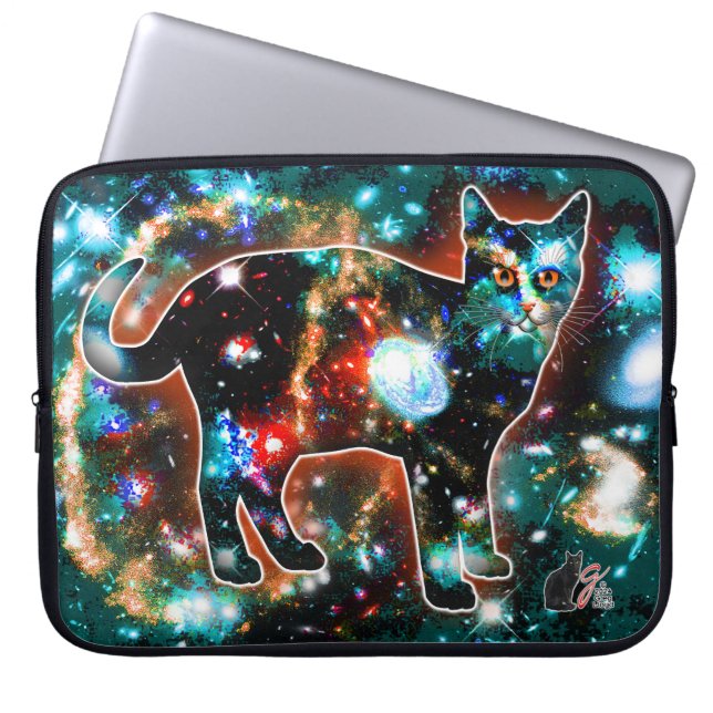 Cosmic Cat Gamma Electronics Bag (Front)