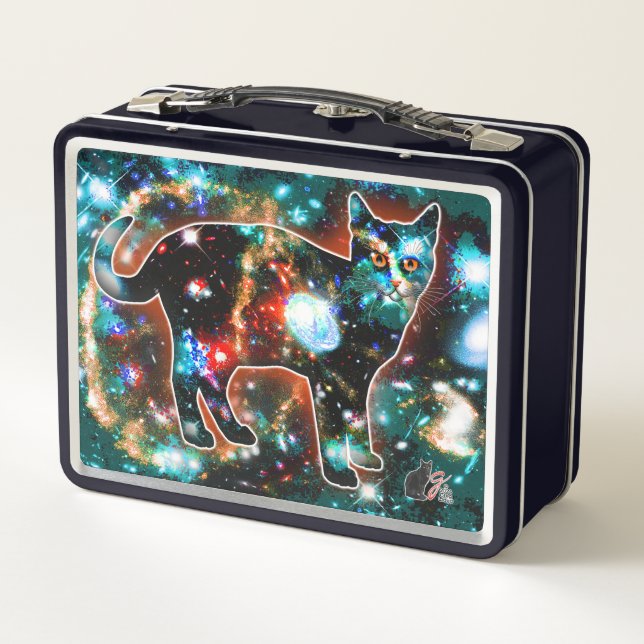 Cosmic Cat Gamma Metal Lunchbox (Back)