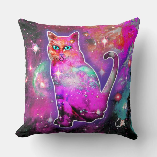 Cosmic Cat Iota Cushion (Front)