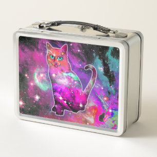 Cosmic Cat Iota Metal Lunchbox