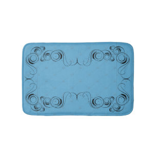 Cosmic Cat Moon and Stars Bath Mat