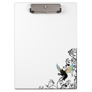Cosmic Cat Moon and Stars Clipboard