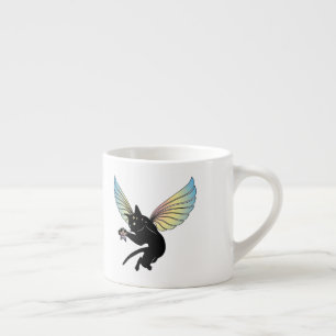 Cosmic Cat Moon and Stars Espresso Cup