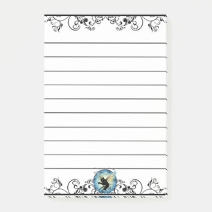 Cosmic Cat Moon and Stars Post-it Notes