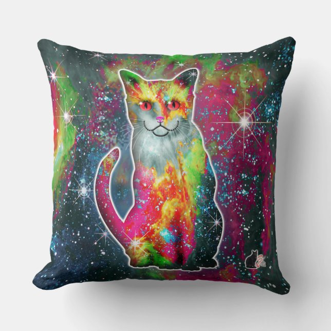 Cosmic Cat Omega Cushion (Front)