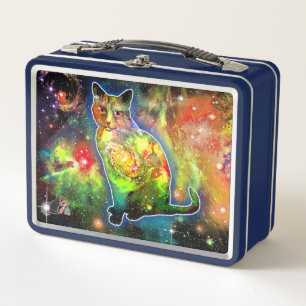 Cosmic Cat Omicron Metal Lunchbox
