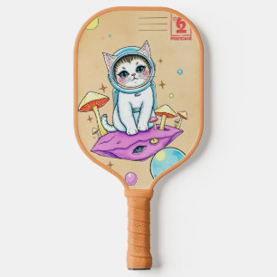 Cosmic Cat Pickleball Paddle