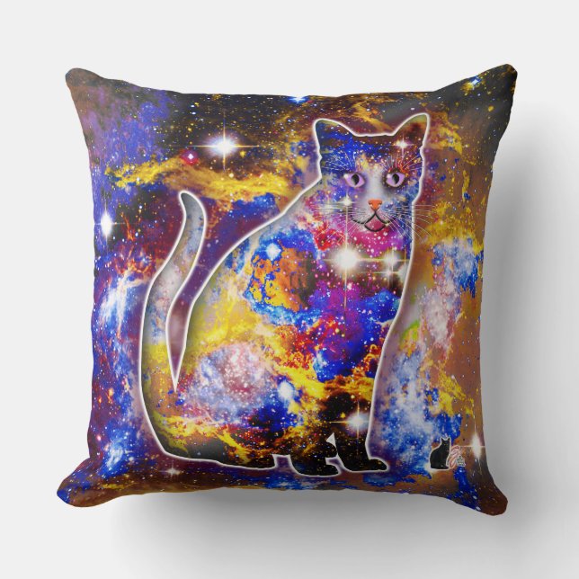Cosmic Cat Psi Cushion (Front)