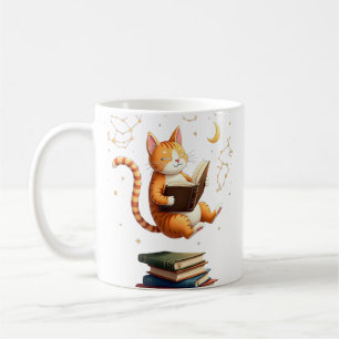Cosmic Cat Reading Book - One More Chapter Coffee Mug
