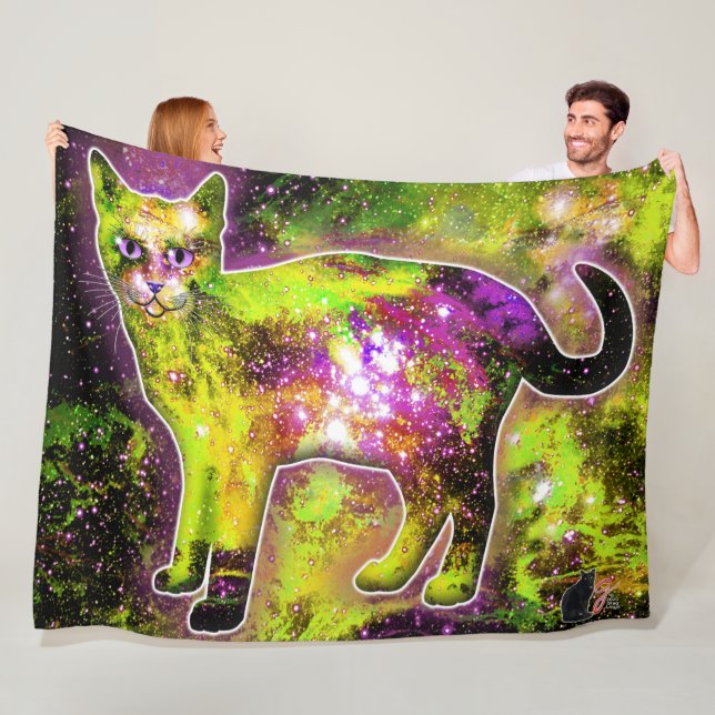 Cosmic Cat Sigma Fleece Blanket (In Situ)